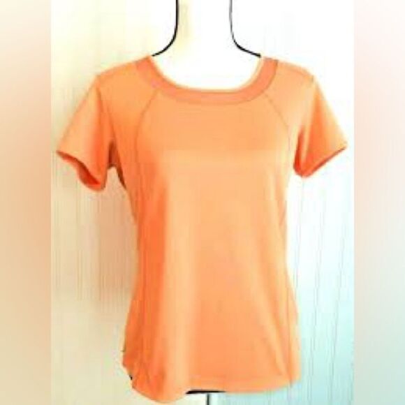 Columbia Orange Fitted Short Sleeve T-Shirt - Picture 1 of 4